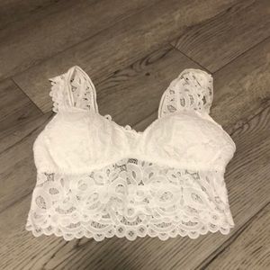 White bralette